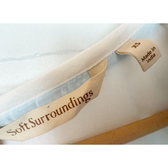 SOFT SURROUNDINGS Juniper Boho Floral Embroidered Dress Size XS - Picture 7 of 8